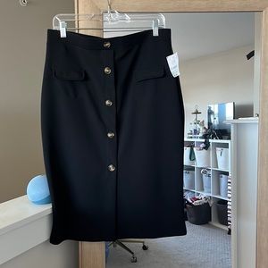 Black Long Stretchy Skirts